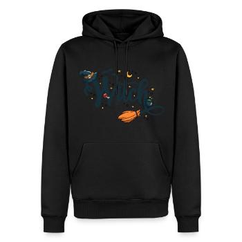 Halloween-Hexe - Männer Premium Bio Hoodie - Schwarz - Vorne - Nico (187cm)