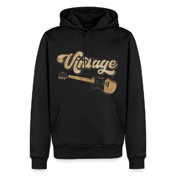 Vintage Gitarre Gitarre Gitarre Geschenk - Männer Premium Bio Hoodie - Schwarz - Vorne - Nico (187cm)