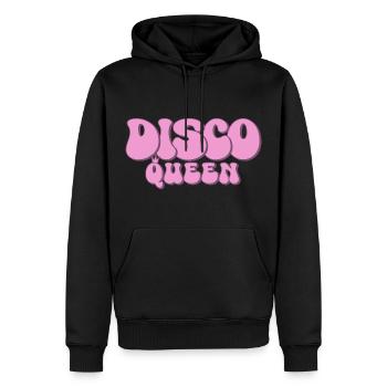 Disco Queen 70er Jahre Party groovy 70s Discoqueen - Männer Premium Bio Hoodie - Schwarz - Vorne - Nico (187cm)