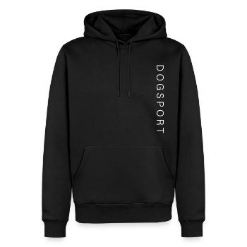 DOGSPORT Dog Sports Motif - Men’s Premium Organic Hoodie - black - Front - Nico (187cm)