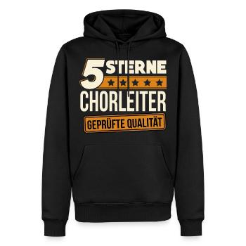 Chorleiter Dirigent Chor Gesangschor Geschenk - Männer Premium Bio Hoodie - Schwarz - Vorne - Nico (187cm)
