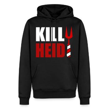 Kill Heidi - Vorname Heidi Name Adelheid - Männer Premium Bio Hoodie - Schwarz - Vorne - Nico (187cm)