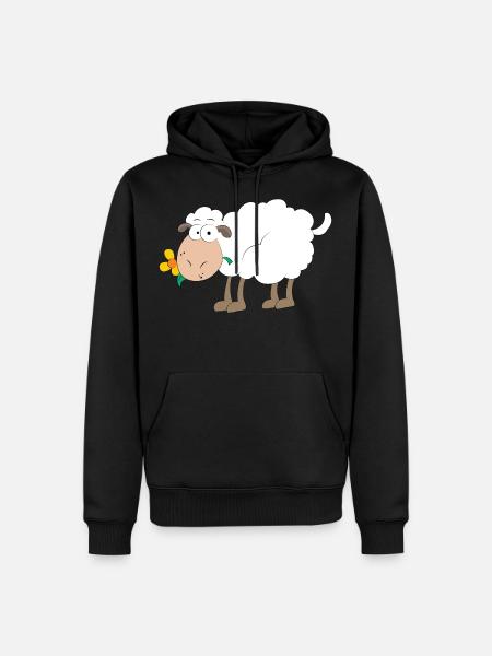 sheep - Men’s Premium Organic Hoodie - black