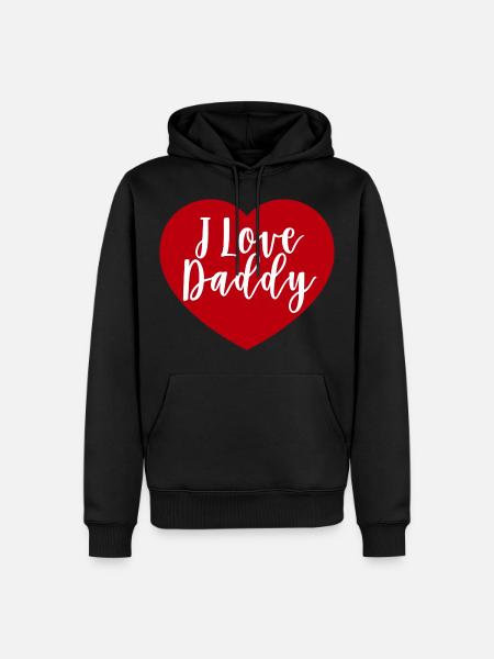 I love daddy poison - Men’s Premium Organic Hoodie - black