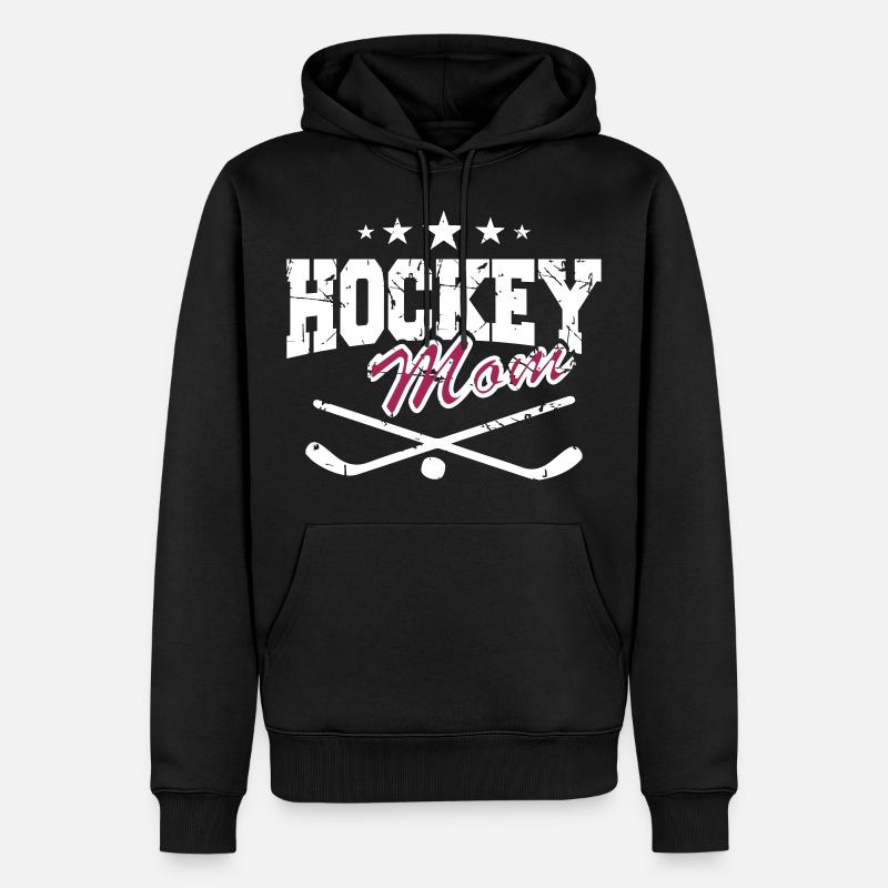 Mère de hockey - Sweat à capuche Premium bio Homme - noir