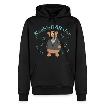 Legal Adviser - Law - Attorney - Men’s Premium Organic Hoodie - black - Front - Nico (187cm)