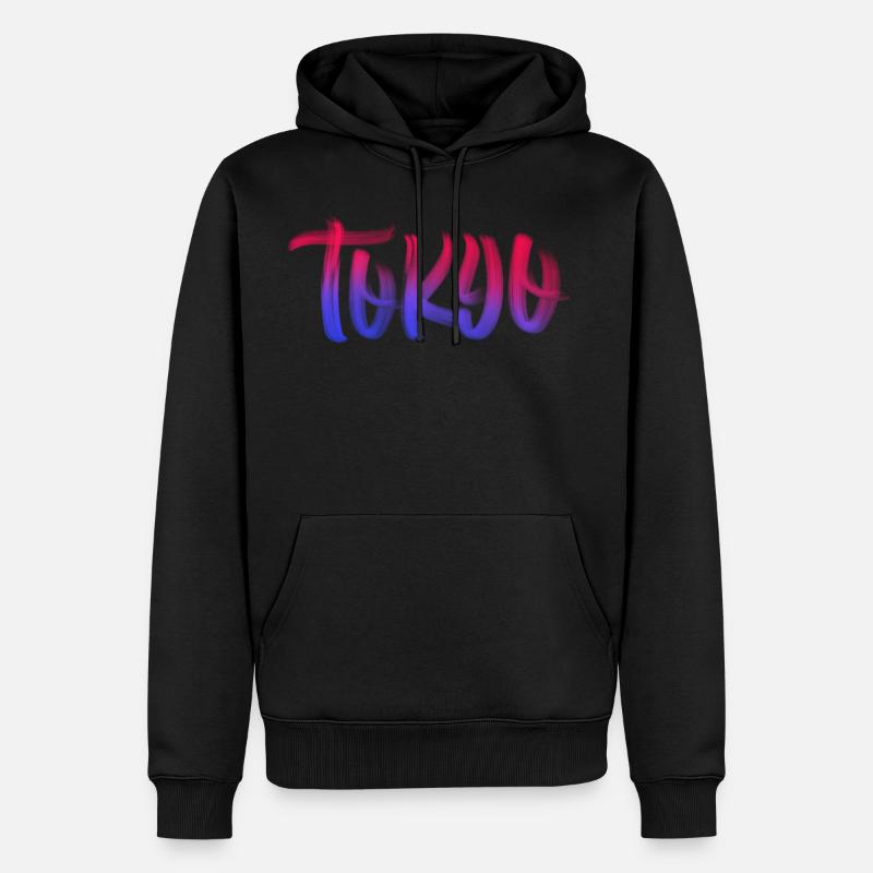 Tokyo - Sweat à capuche Premium bio Homme - noir