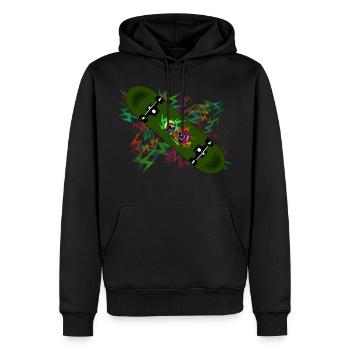 Skate Fun Race - Männer Premium Bio Hoodie - Schwarz - Vorne - Nico (187cm)
