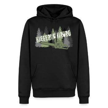 Der Kiefernchirurg aus dem Wald - Männer Premium Bio Hoodie - Schwarz - Vorne - Nico (187cm)