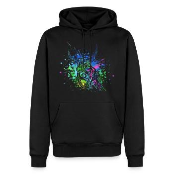 Stier - Sternzeichen Stier - Ich bin Stier - Bulle - Männer Premium Bio Hoodie - Schwarz - Vorne - Nico (187cm)