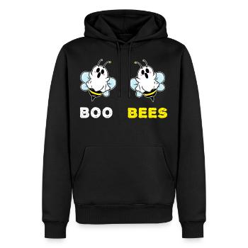 Boo Bees Halloween 2021 chapeau de sorcière effrayant - Sweat à capuche Premium bio Homme - noir - Devant - Nico (187cm)
