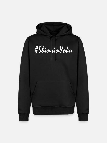 Waldbaden Shinrin Yoku - Sweat à capuche Premium bio Homme - noir