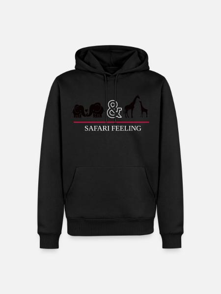 Safari - Männer Premium Bio Hoodie - Schwarz