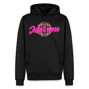 Motown Detroit Music Soul Pop R'n'B Berry Gordy - Männer Premium Bio Hoodie - Schwarz - Vorne - Nico (187cm)