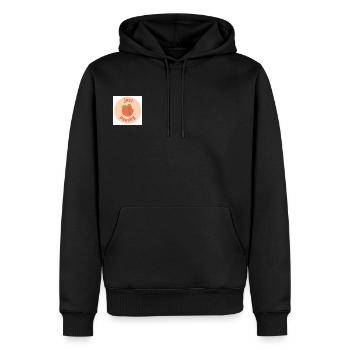 Just Peachy - Men’s Premium Organic Hoodie - black - Front - Nico (187cm)