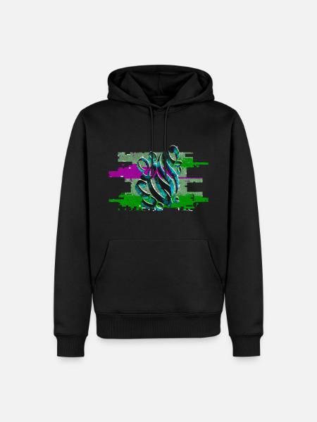 Digital cal1 - Men’s Premium Organic Hoodie - black
