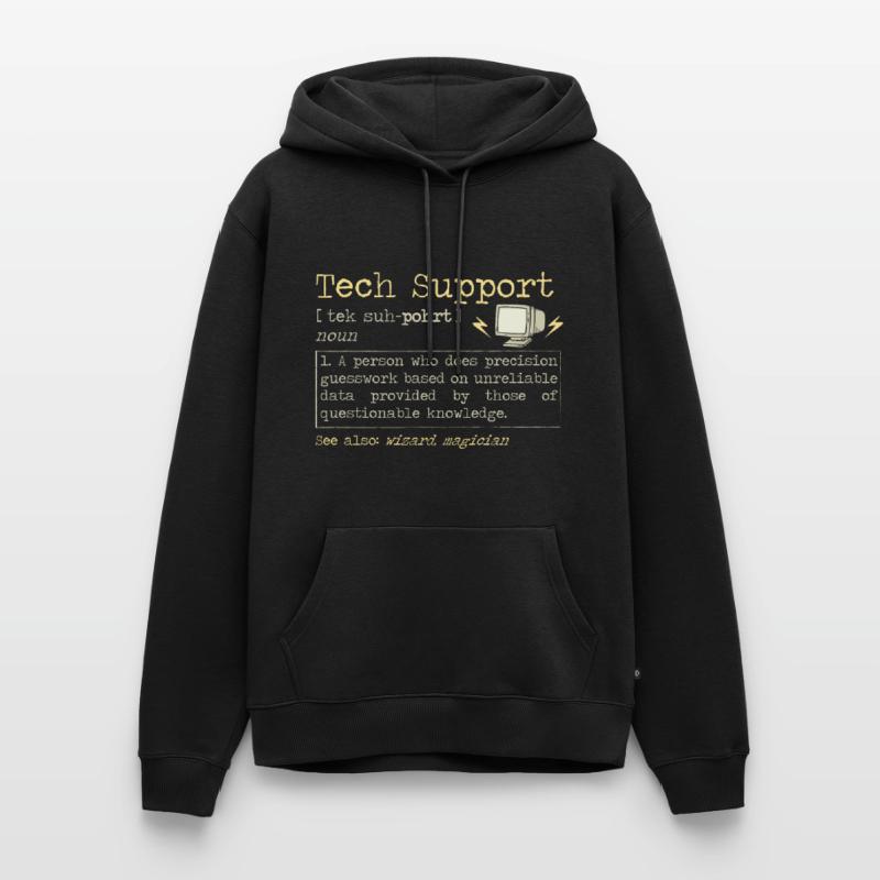 Tech Support | Ordinateur Helpdesk Technique Aide Sweat à capuche Premium bio Homme
