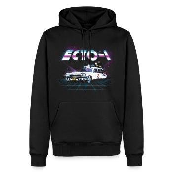 Ghostbusters ECTO-1 Neon - Männer Premium Bio Hoodie - Schwarz - Vorne - Nico (187cm)