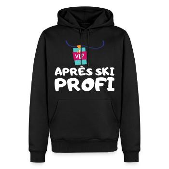APRÈS SKI PROFI - Männer Premium Bio Hoodie - Schwarz - Vorne - Nico (187cm)