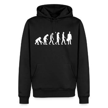 Evolution Buchhalter Buchhaltung Buchhalterin w - Männer Premium Bio Hoodie - Schwarz - Vorne - Nico (187cm)