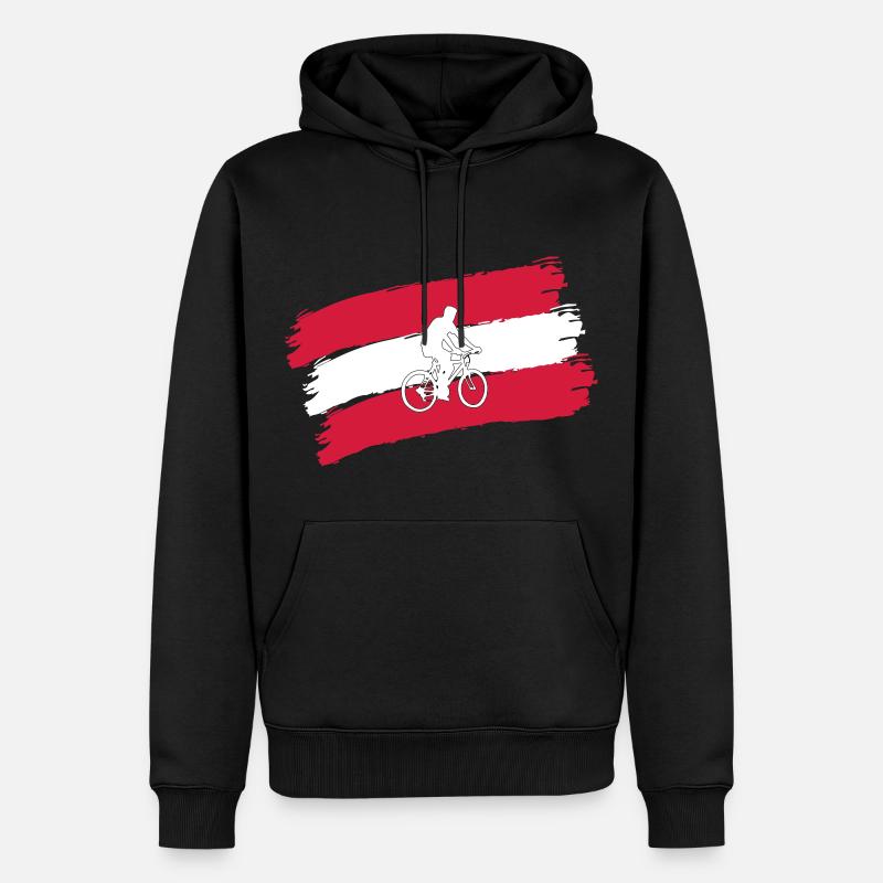 Roue roues - Sweat à capuche Premium bio Homme - noir