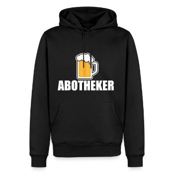 Abotheker - Männer Premium Bio Hoodie - Schwarz - Vorne - Nico (187cm)