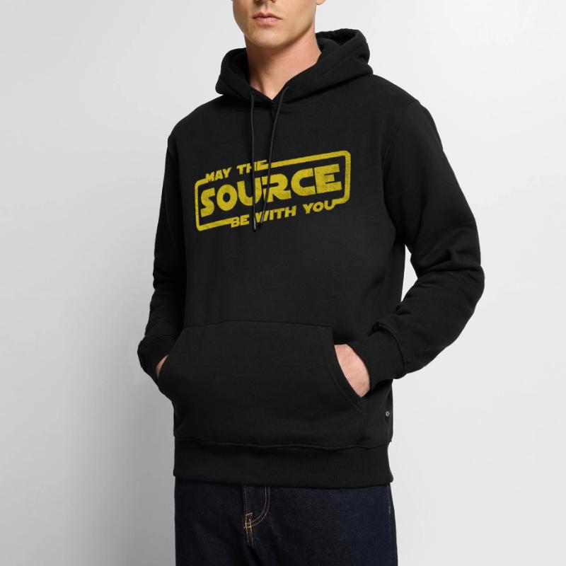 May The Source Be With You | Programmierer Coder Männer Premium Bio Hoodie