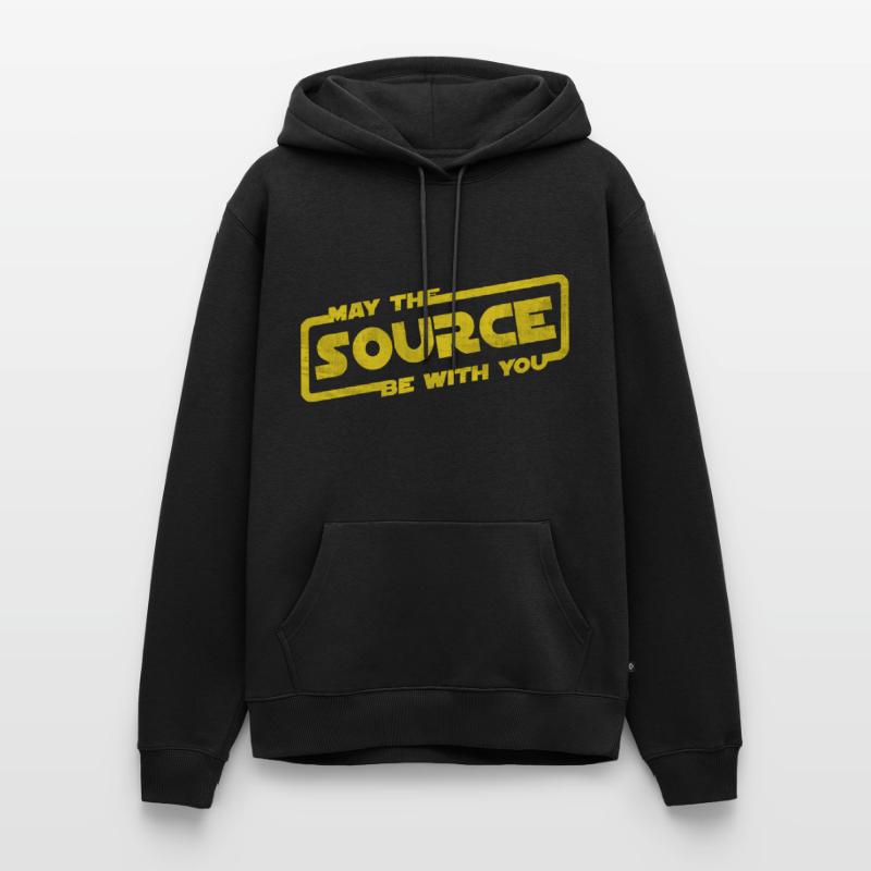 May The Source Be With You | Programmer coder Men’s Premium Organic Hoodie