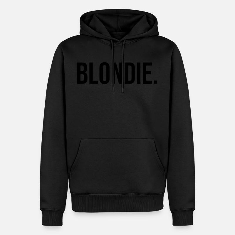Blondie - blonde - noire - Sweat à capuche Premium bio Homme - undefined