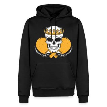 Tennis de table Tennis Ping Pong Cadeau Hobby Sport - Sweat à capuche Premium bio Homme - noir - Devant - Nico (187cm)