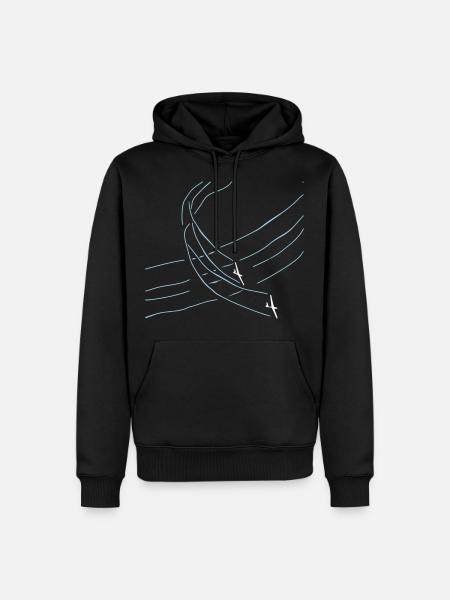 Glider gift pilot glider - Men’s Premium Organic Hoodie - black
