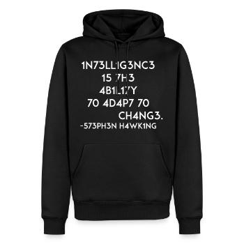 Physik Zitat Spruch Lustig Programmieren Geschenk - Männer Premium Bio Hoodie - Schwarz - Vorne - Nico (187cm)