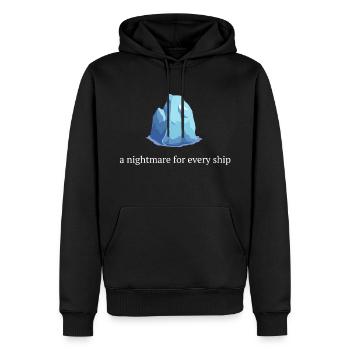 Eisberg Film - Männer Premium Bio Hoodie - Schwarz - Vorne - Nico (187cm)