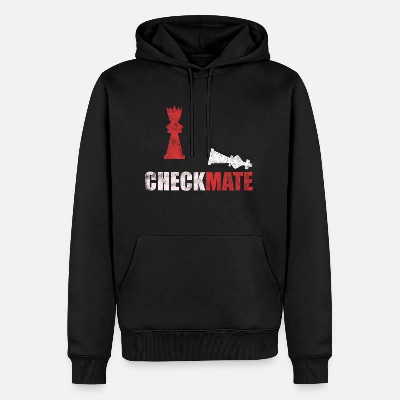 Échecs échec et mat - Sweat à capuche Premium bio Homme - noir