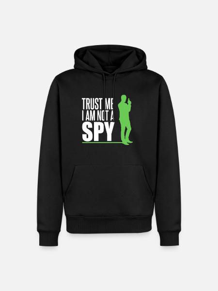 Spion hemmelig agent - Herre Premium økologisk hoodie - sort