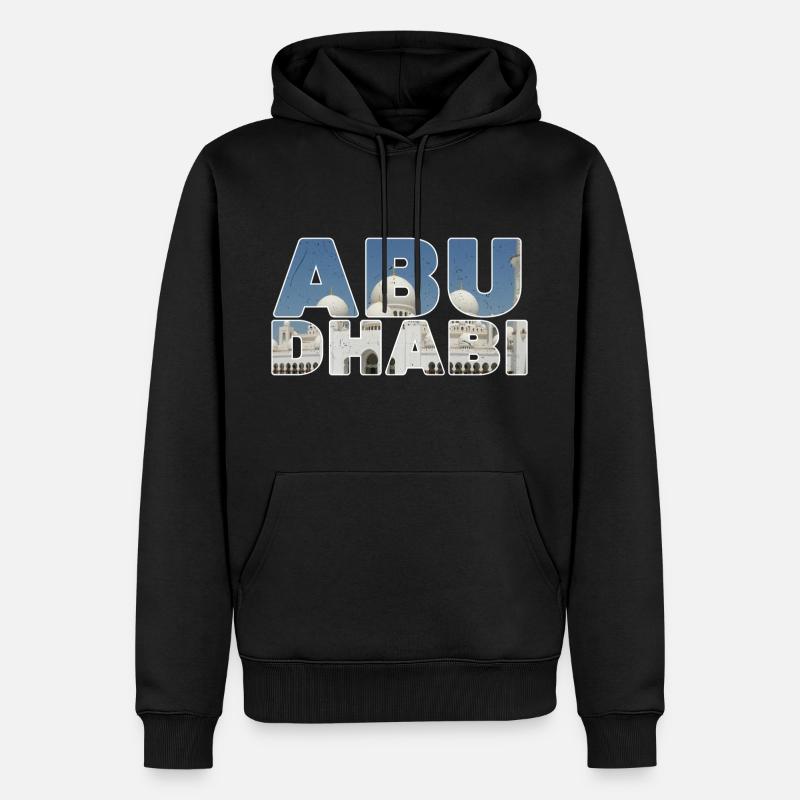 CHEMISE ABU DHABI - Sweat à capuche Premium bio Homme - noir