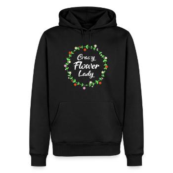 Floristin - Männer Premium Bio Hoodie - Schwarz - Vorne - Nico (187cm)
