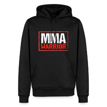 MMA Warrior - Sweat à capuche Premium bio Homme - noir - Devant - Nico (187cm)