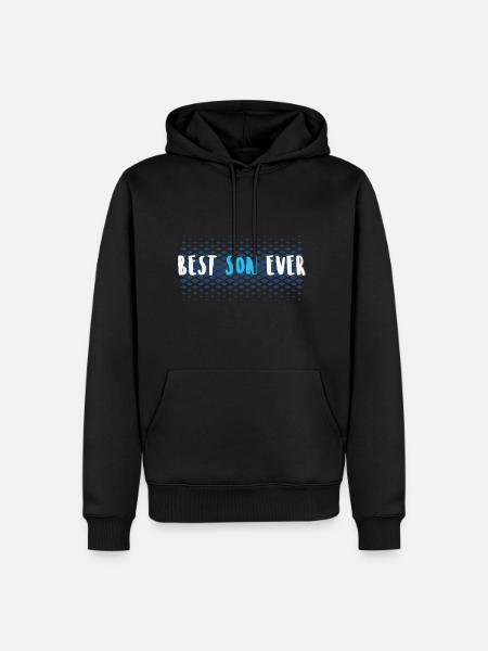 The best son in the world gift for sons - Men’s Premium Organic Hoodie - black