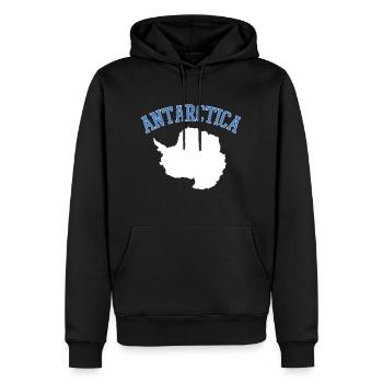 antarctique - Sweat à capuche Premium bio Homme - noir - Devant - Nico (187cm)