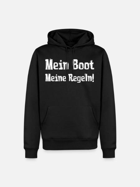 My boat My rules! - Men’s Premium Organic Hoodie - black