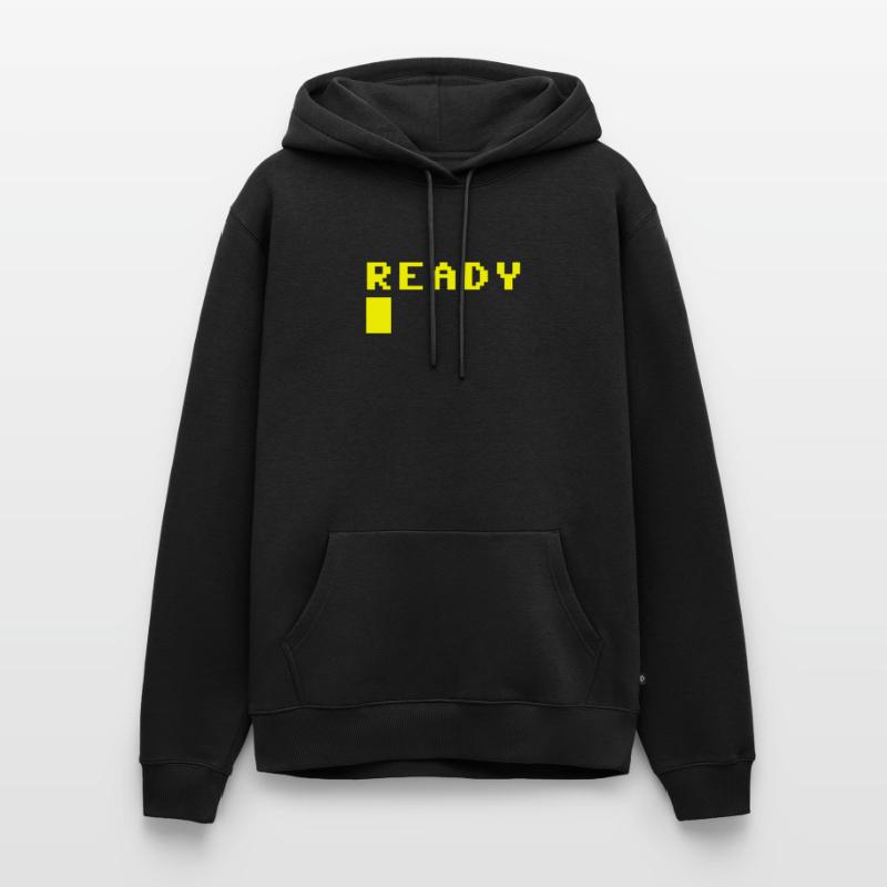 Ready Computer Bildschirm Screen Bereit Error Männer Premium Bio Hoodie