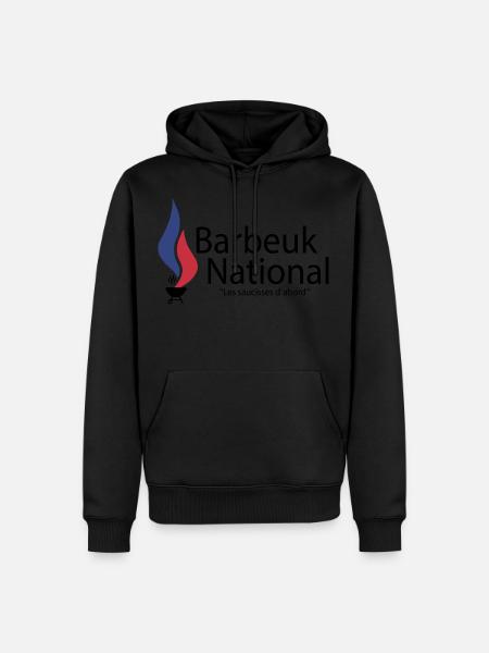 BARBEUK NATIONAL - Sweat à capuche Premium bio Homme - 
