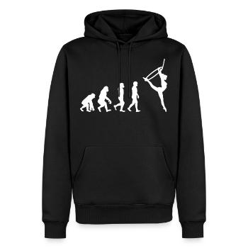Aerial Hoop Lyra Circus Acrobatics Evolution - Sweat à capuche Premium bio Homme - noir - Devant - Nico (187cm)