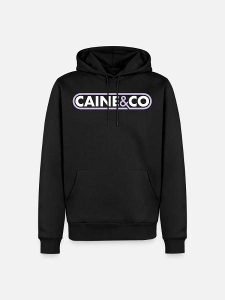 Caine & Co - Männer Premium Bio Hoodie - Schwarz