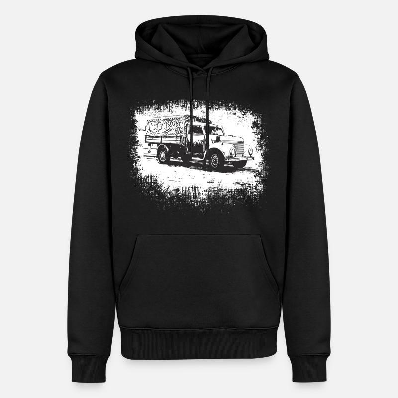 Framo Barkas V 901/2 - Sweat à capuche Premium bio Homme - noir
