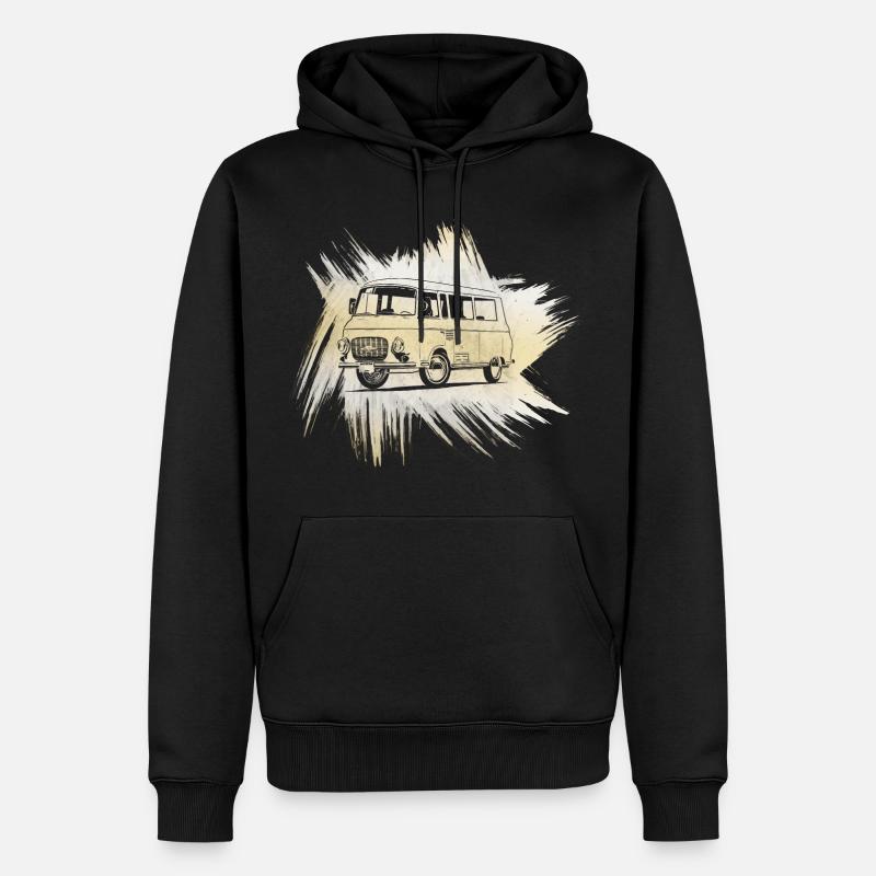 B1000 Grunge Look - Sweat à capuche Premium bio Homme - noir