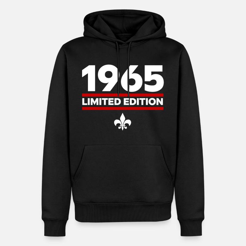 Édition limitée de 1965 - Sweat à capuche Premium bio Homme - noir