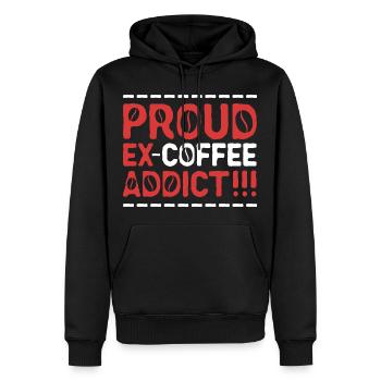 Kaffeeentzug Koffeinfrei Ex-Kaffeetrinker - Männer Premium Bio Hoodie - Schwarz - Vorne - Nico (187cm)