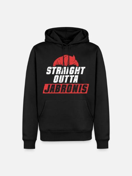 Jabroni Straight Outta Jarbronis - Männer Premium Bio Hoodie - Schwarz